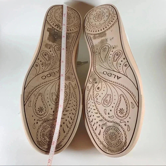 Aldo White Leather Sneaker - Picture 7 of 8